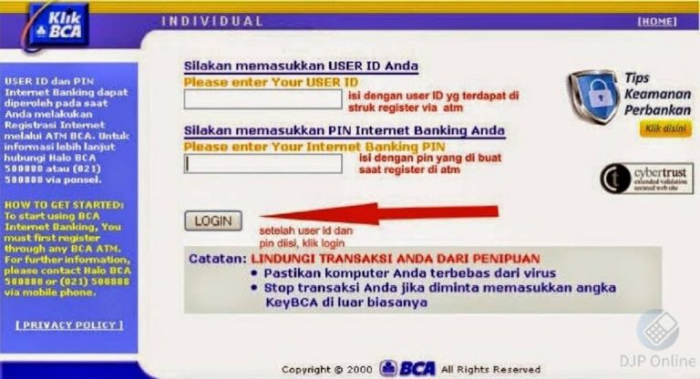 KlikBCA - Cara Mendaftar Dan Mengaktifkan Internet Banking BCA