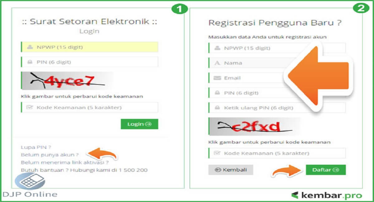 SSE Pajak Register